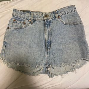 Levi’s Vintage Light Wash Jean Shorts